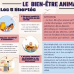 Affiche : Le bien-être animal - Les 5 libertés